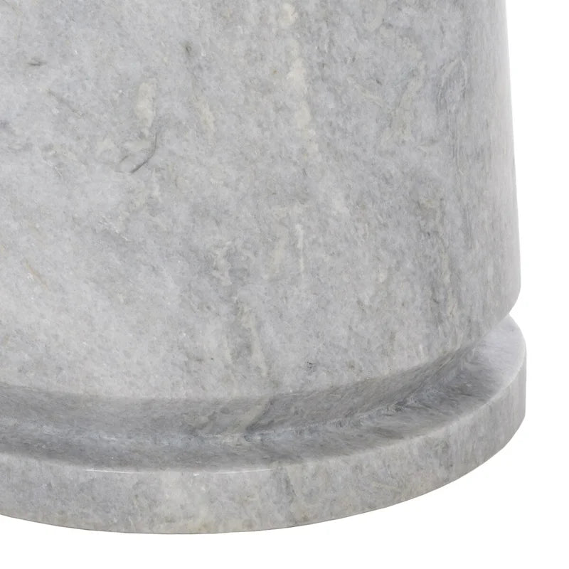 Table d'appoint ronde haute en marbre SAFAVIEH Couture Ghicu - 56 cm L x 53 cm P x 61 cm H - 21Wx21Dx24H