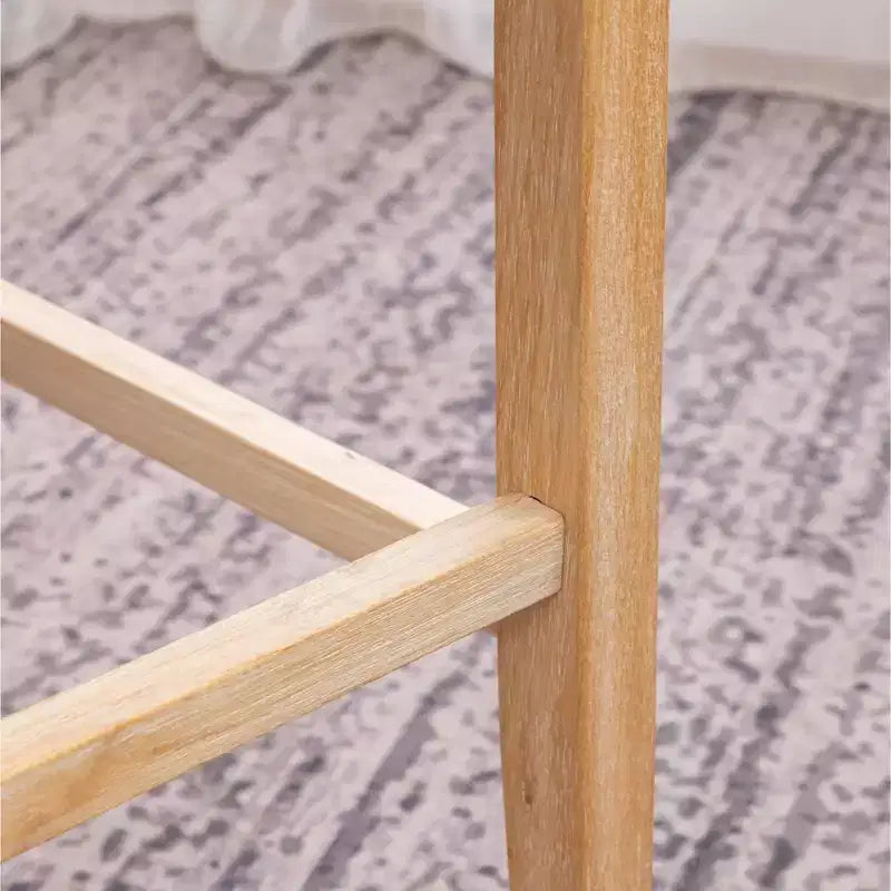 Roundhill Furniture Siena Sgabelli in Legno Massello con Schienale Trapuntato a Bottone, Altezza Bancone, Grigio, Set da 2