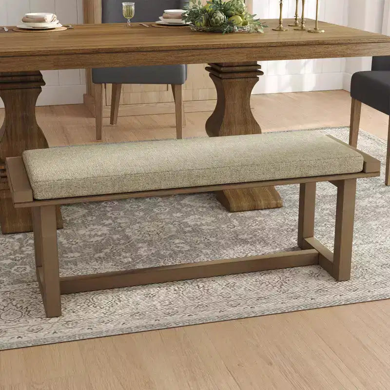 Panca da pranzo Emilia con struttura in legno massello| ART OF LIVING DESIGNS-NATURAL