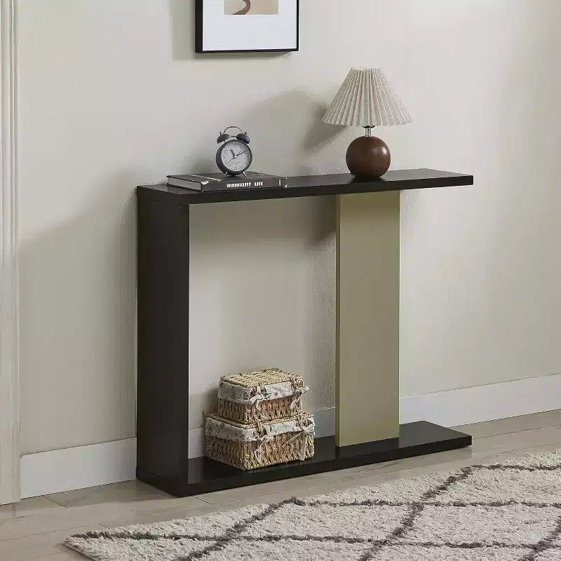 Kings Brand Furniture Hayward Table Collection, Modern Side or Console Sofa Tables with Storage Shelf for Living Room, Entryway, Hallway
