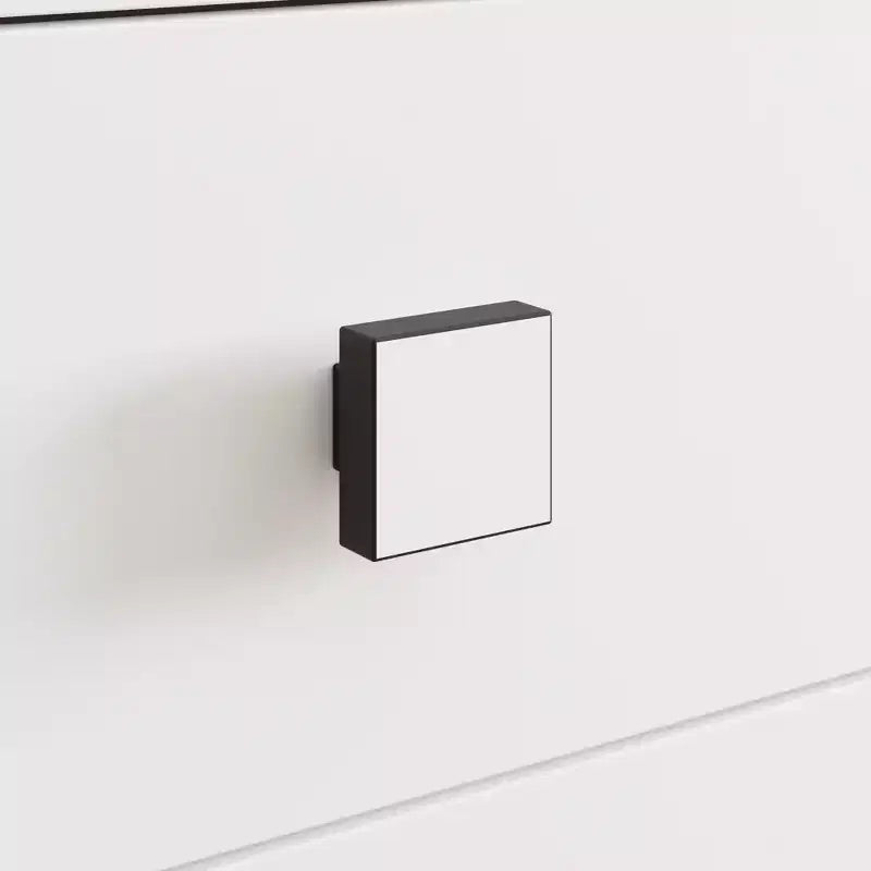 Famapy Cassettiera Moderna Orizzontale per Camera da Letto, Cassettiera Multifunzionale per Soggiorno, Bianca