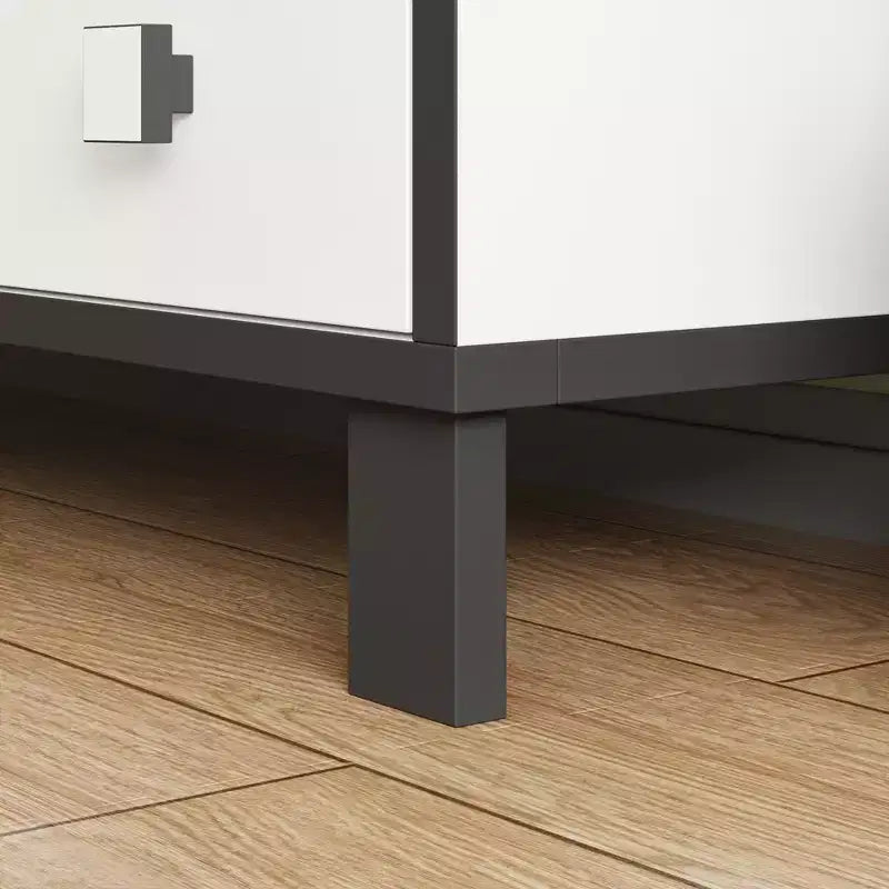 Famapy Cassettiera Moderna Orizzontale per Camera da Letto, Cassettiera Multifunzionale per Soggiorno, Bianca