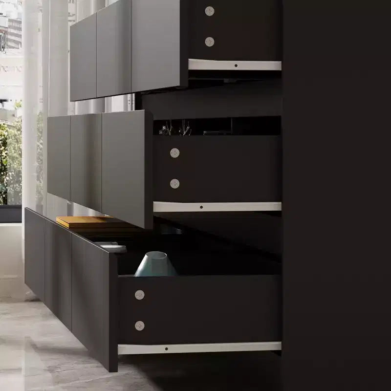 Cassettiera orizzontale a 9 cassetti Famapy, stile moderno e minimalista - Organizzatore spazioso per camera da letto/soggiorno