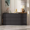 Cassettiera orizzontale a 9 cassetti Famapy, stile moderno e minimalista - Organizzatore spazioso per camera da letto/soggiorno