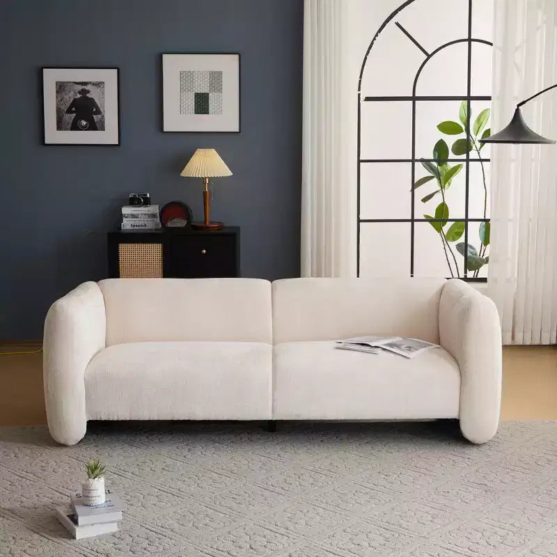 Christopher Knight Home Thodore Elegance 83 Wave-Shaped 3-Seater Sofa
