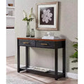 Kings Brand Furniture - Modern Console Table with 2 Storage Drawers and Open Shelf, Sofa Table for Hallway, Living Room, or Bedroom