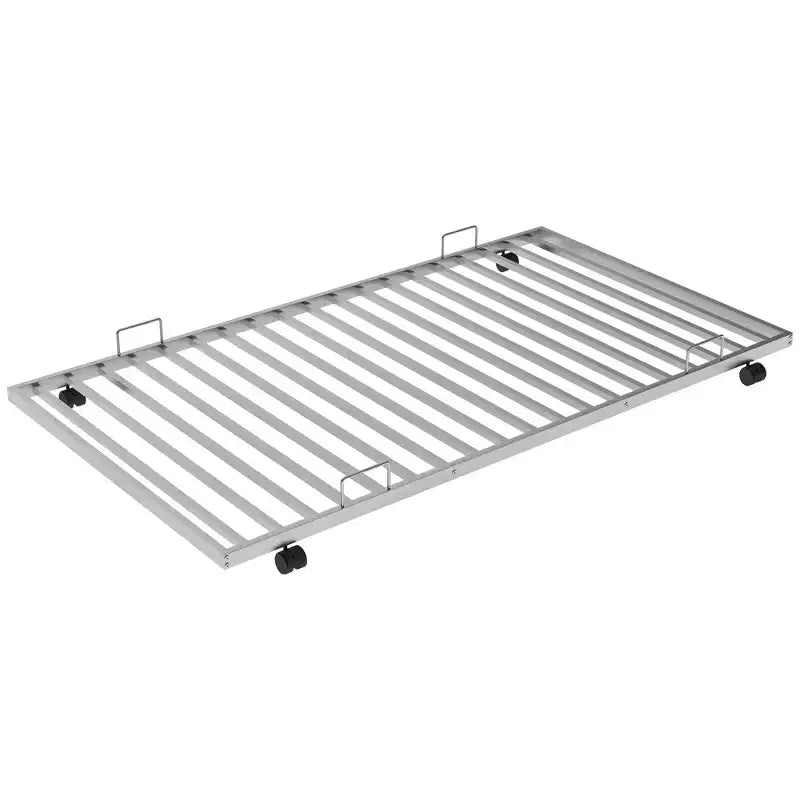 Letto a castello Whisen Twin over Full con robusto telaio in acciaio, con letto estraibile Twin e due scalette laterali