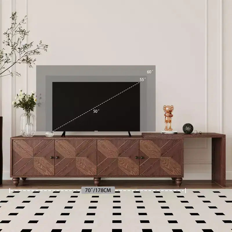 Mobile TV allungabile in legno GDFStudio Mamie Modern 90 con 2 ante