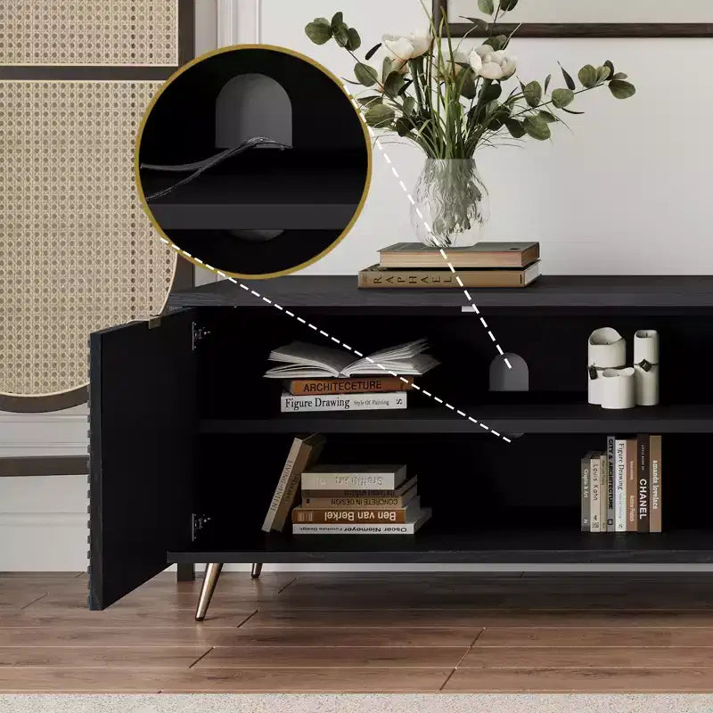 Mobile TV allungabile in legno GDFStudio Mamie Modern 90 con 2 ante