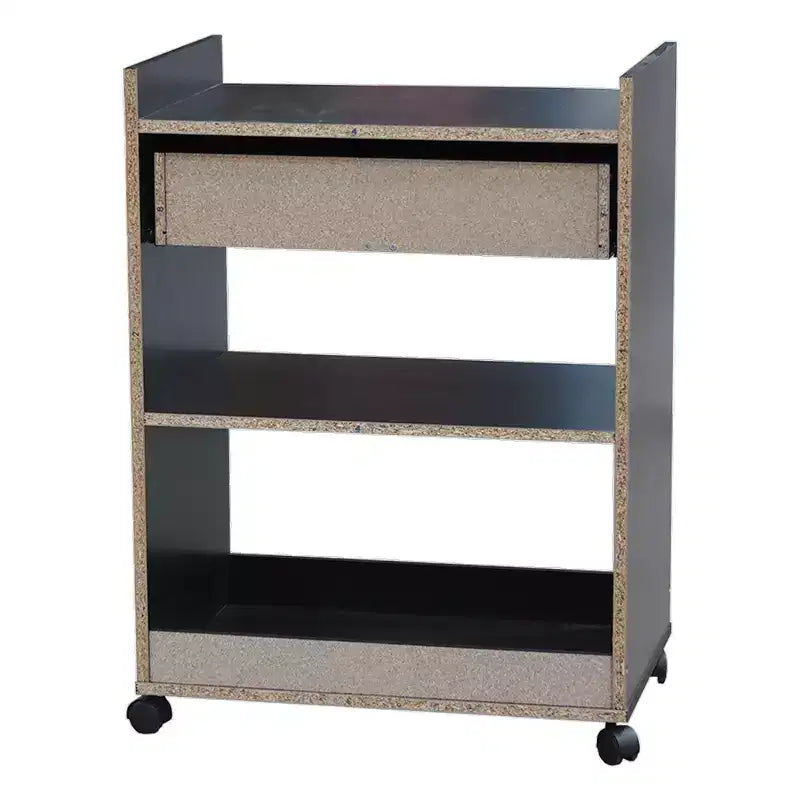 Kings Brand Furniture Dellow Carrello da Cucina in Legno con Microonde, Mobiletto e Cassetto