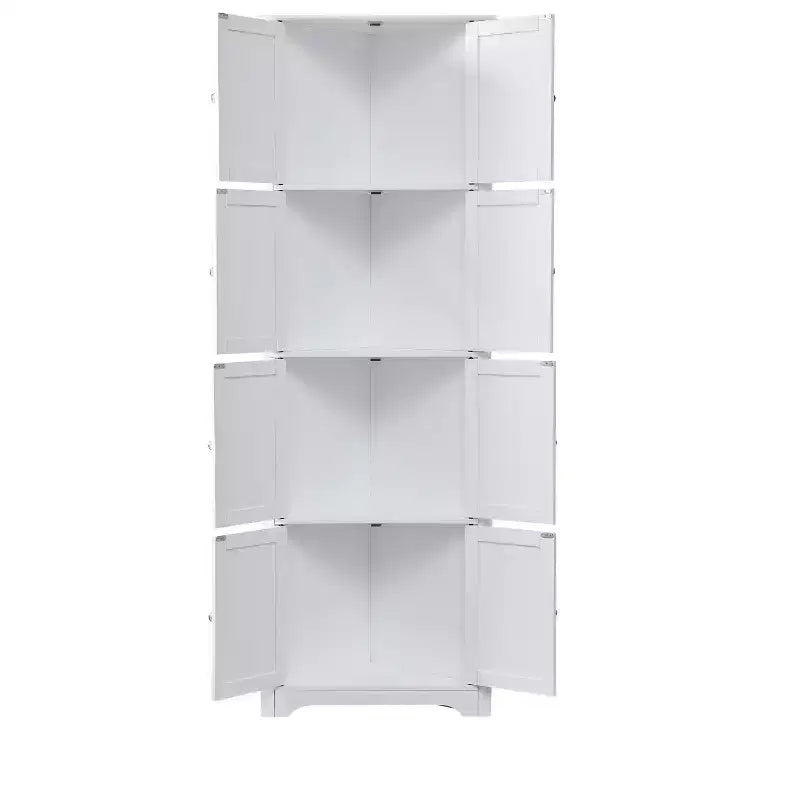 Kings Brand Furniture - Armadio Dispensa da Cucina Lyons a 4 Ripiani 68 con 8 Ante