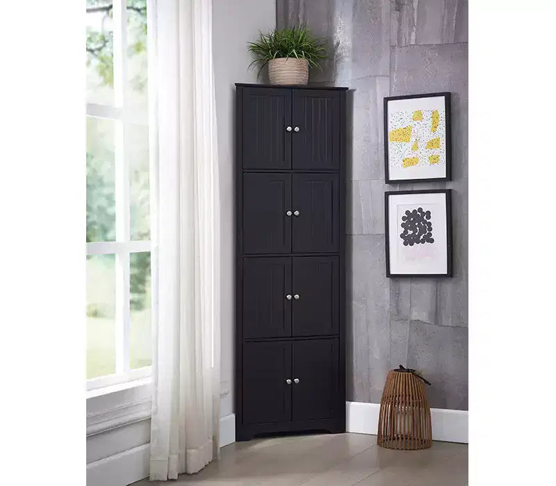 Kings Brand Furniture - Lyons 4-Tier 68 Kitchen Pantry Storage Cabinet with 8 Doors