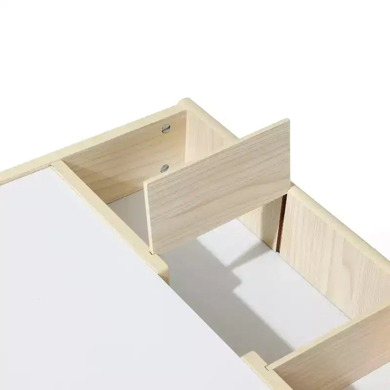 LuxenHome Tavolo da Disegno e Attività per Bambini con 2 Sedie Set Marrone