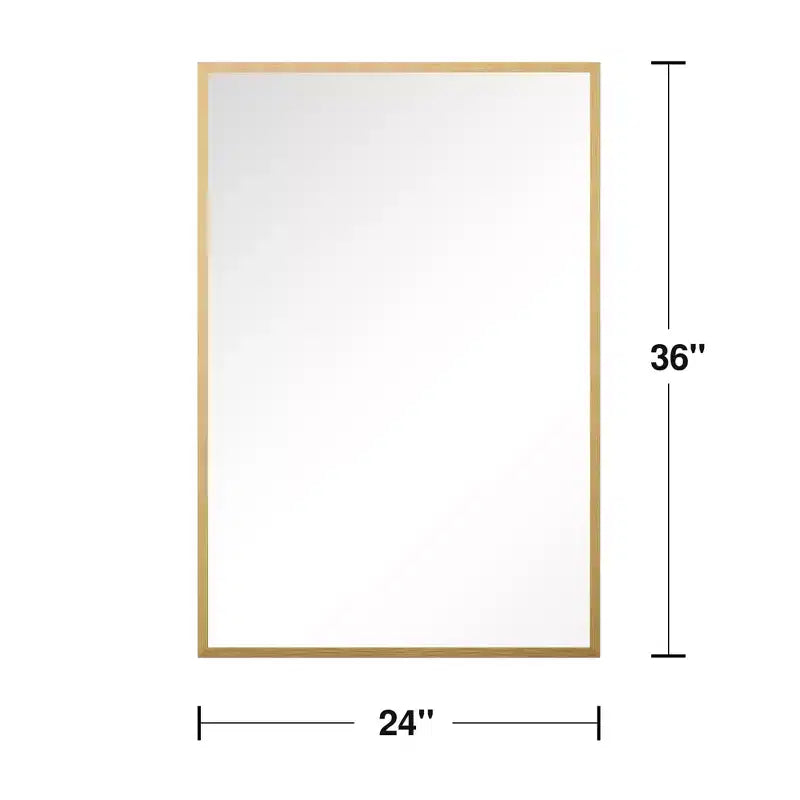 PexFix Set di 2 specchi da parete con cornice sottile in alluminio