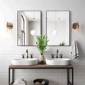 PexFix Aluminum Fine Edge Wall Mirror Set of 2