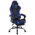 FDW Sedia Gaming Sedia da Scrivania Racing con Poggiapiedi Supporto Lombare Poggiatesta Braccioli Sedia Girevole Regolabile per PC Gamer