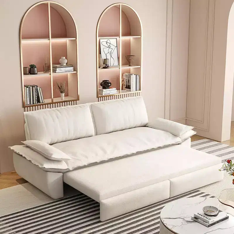 Divano letto convertibile 3-in-1 Queen con rivestimento in velluto