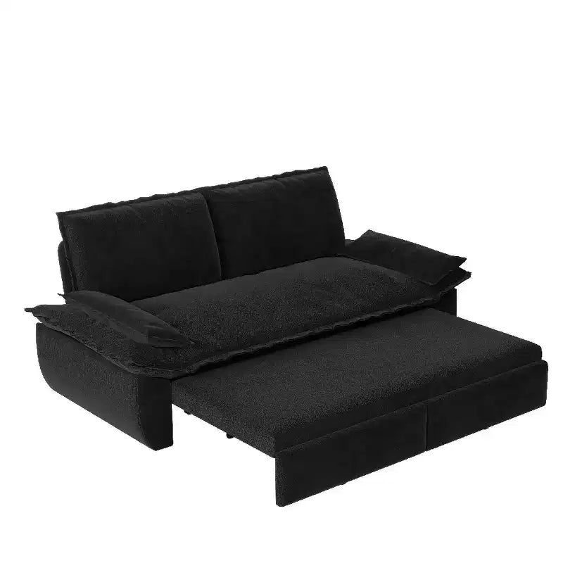 Divano letto convertibile 3-in-1 Queen con rivestimento in velluto