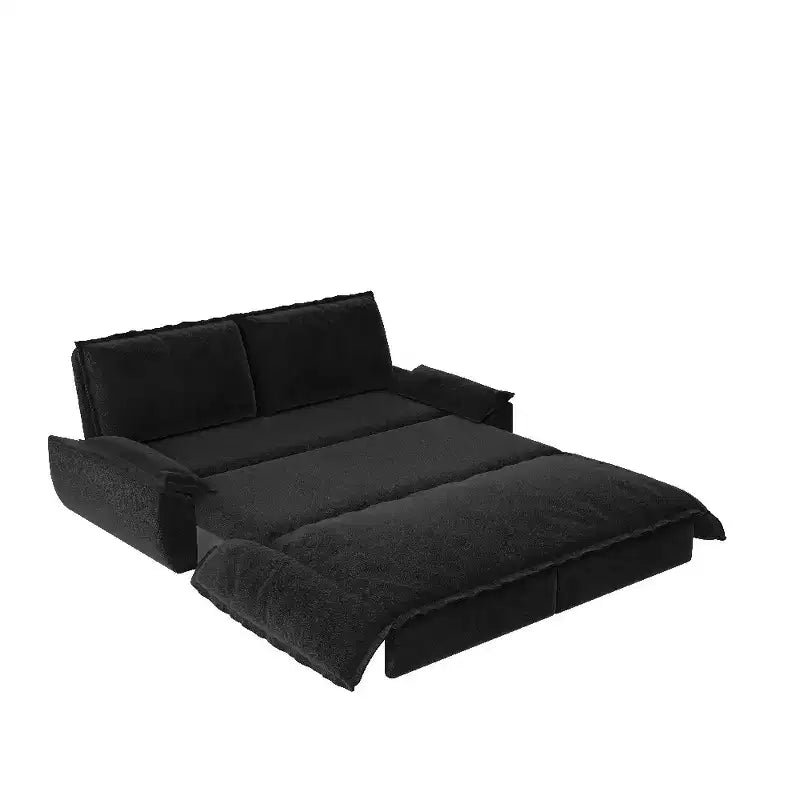 Divano letto convertibile 3-in-1 Queen con rivestimento in velluto