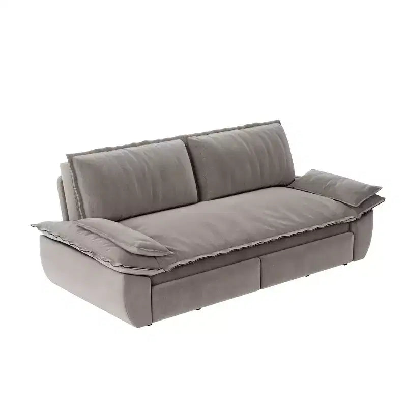 Divano letto convertibile 3-in-1 Queen con rivestimento in velluto