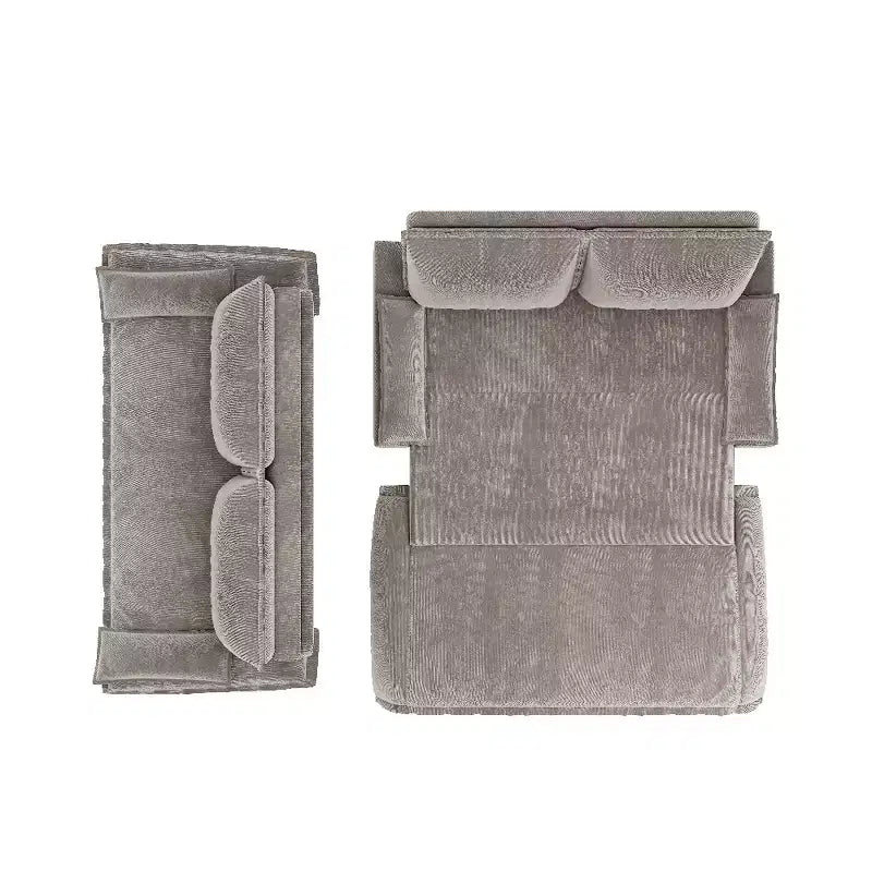 Divano letto convertibile 3-in-1 Queen con rivestimento in velluto