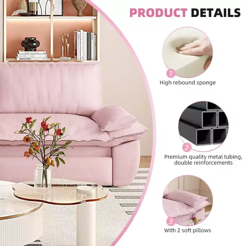 Divano letto convertibile 3-in-1 Queen con rivestimento in velluto