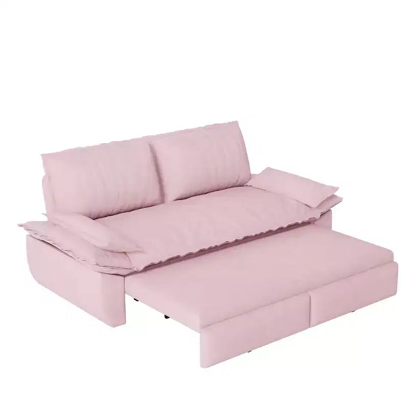 Divano letto convertibile 3-in-1 Queen con rivestimento in velluto