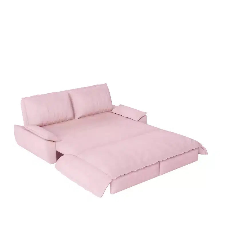 Divano letto convertibile 3-in-1 Queen con rivestimento in velluto