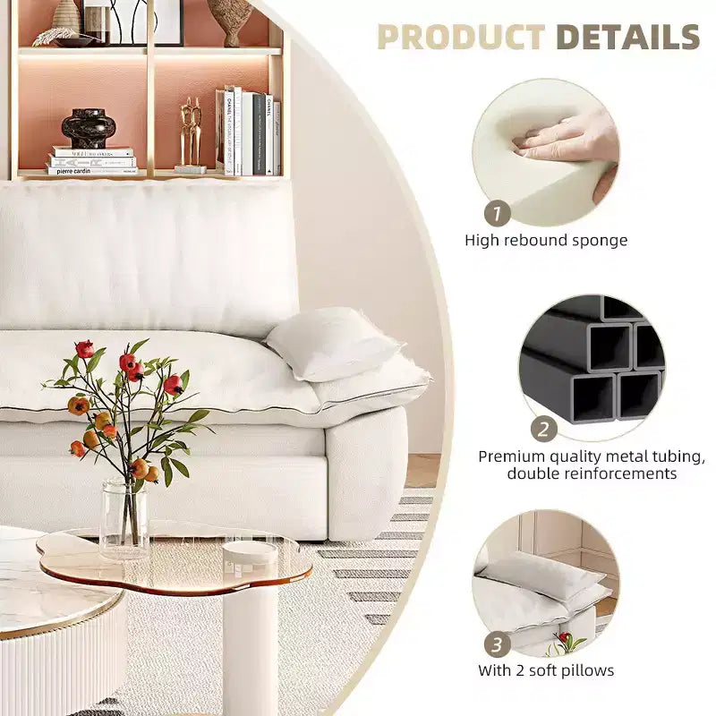 Divano letto convertibile 3-in-1 Queen con rivestimento in velluto