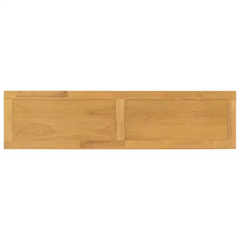 Console in legno con gambe a vaso e ripiano di base