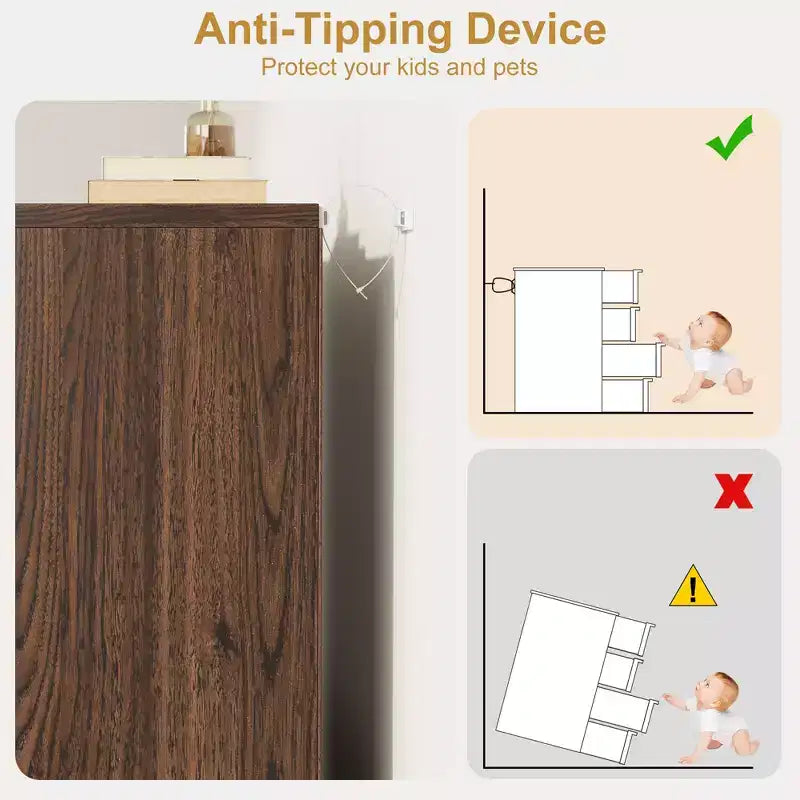 Comò a 4 cassetti con ampio spazio contenitivo