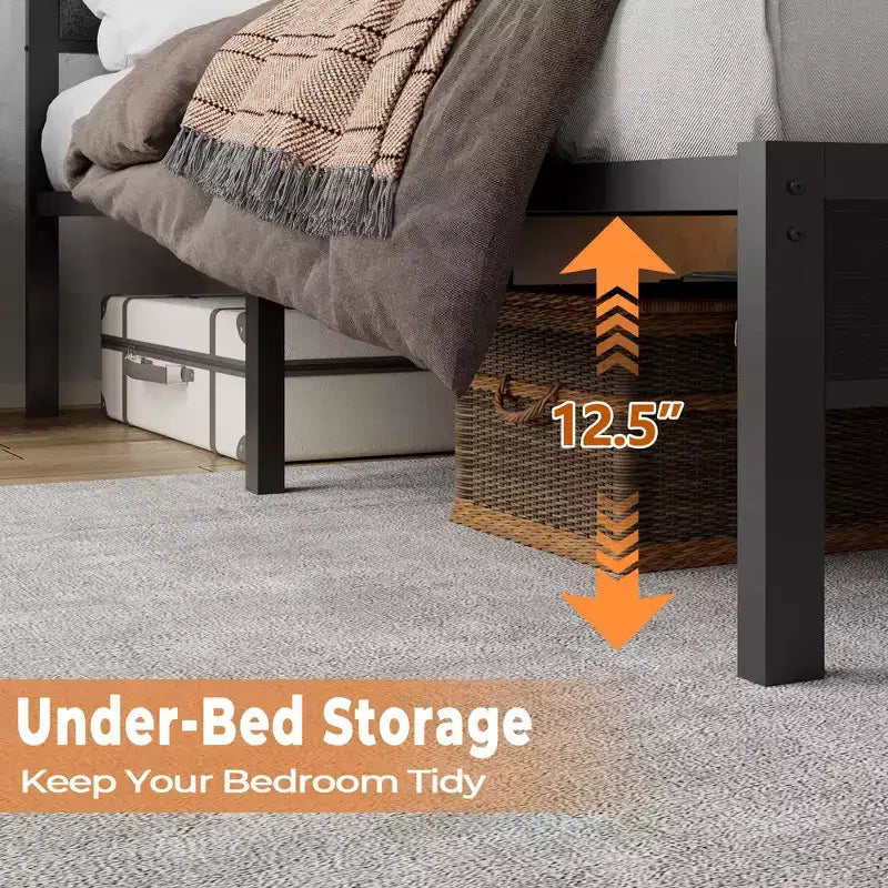 Struttura Letto Singolo con Luci LED e Stazione di Ricarica