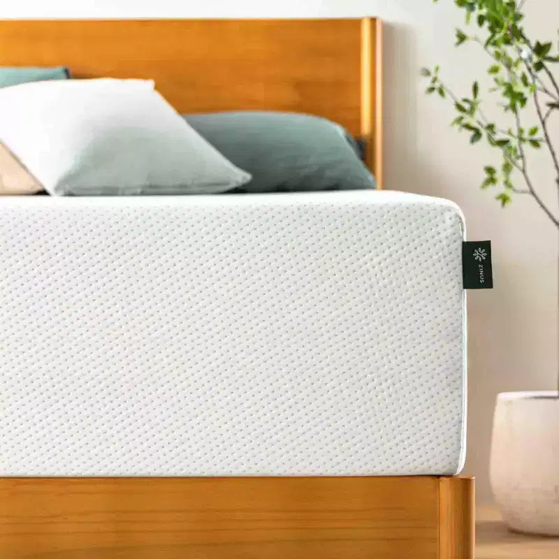 Zinus 14 King Green Tea Memory Foam Mattress, Fiberglass-Free, Medium Firm, Zoned Pressure Relief, CertiPUR-US, Mattress in a Box