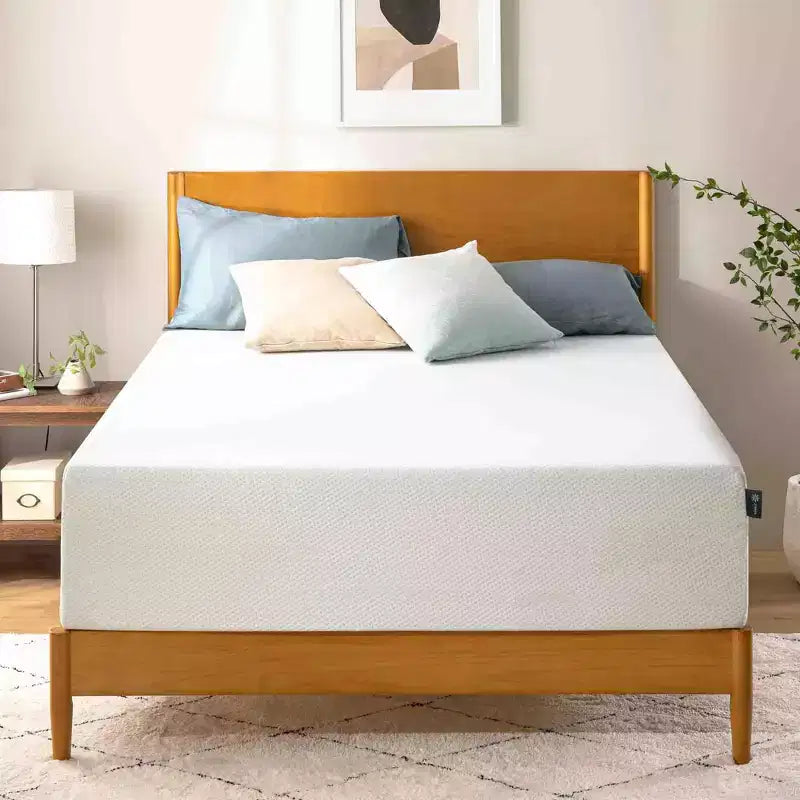 Materasso in memory foam Zinus 14 King Green Tea, senza fibra di vetro, rigidità media, scarico della pressione a zone, CertiPUR-US, materasso in scatola