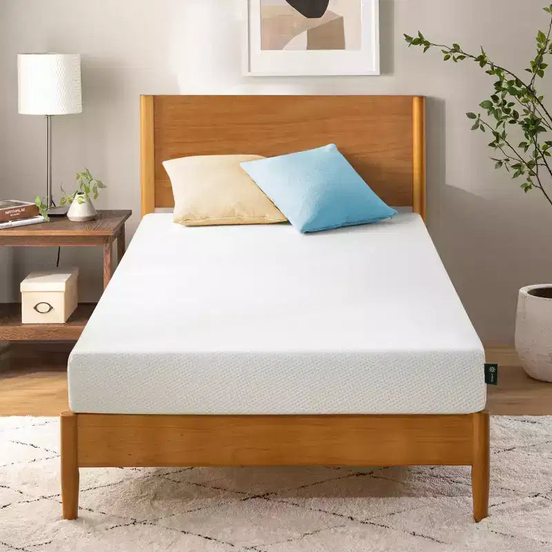 Zinus 5 Twin Green Tea Memory Foam Mattress, Fiberglass-Free, Medium Firm, Zoned Pressure Relief, Certified Safe, Mattress in a Box