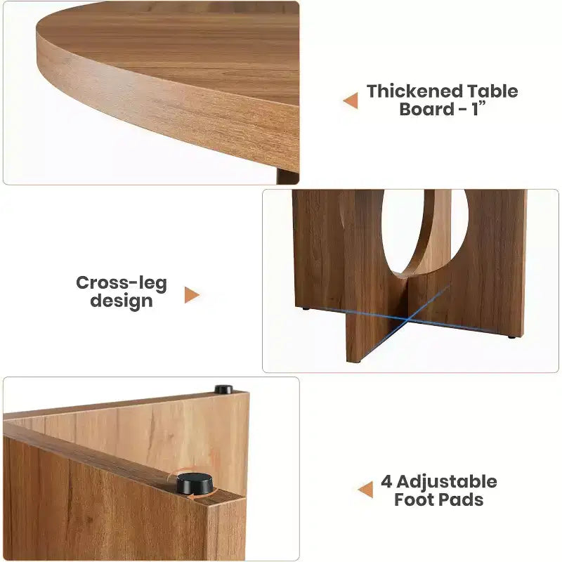 Tavolo da pranzo rotondo da 120 cm per 4-6 persone, tavoli da cucina circolari con base a piedistallo robusta, mobili salvaspazio per sala da pranzo, cucina