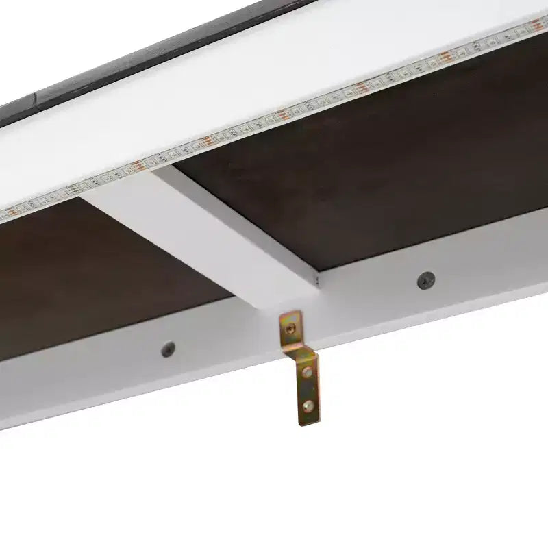 Letto a scomparsa matrimoniale con luce LED, pieghevole a armadio, letto a scomparsa per camera degli ospiti