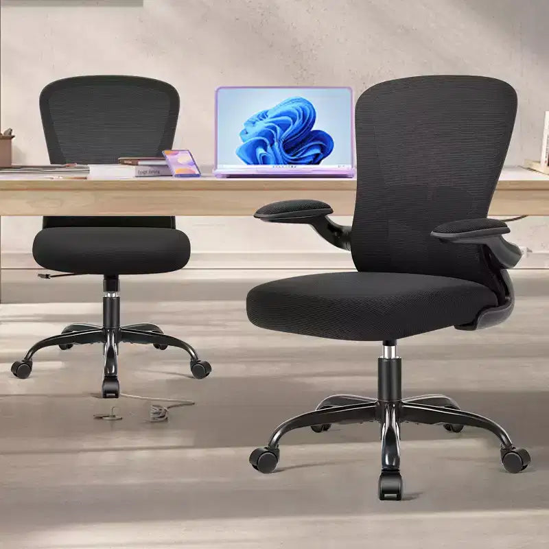 Sedie da ufficio KERDOM, sedia ergonomica per PC con ruote, supporto lombare e altezza regolabili, sedia girevole da computer