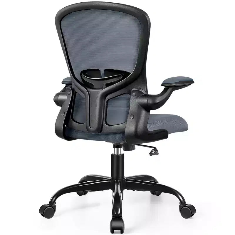 Sedie da ufficio KERDOM, sedia ergonomica per PC con ruote, supporto lombare e altezza regolabili, sedia girevole da computer