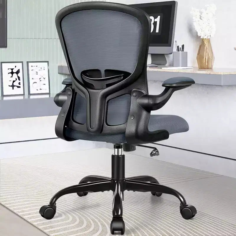 Sedie da ufficio KERDOM, sedia ergonomica per PC con ruote, supporto lombare e altezza regolabili, sedia girevole da computer