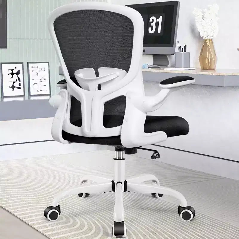 Sedie da ufficio KERDOM, sedia ergonomica per PC con ruote, supporto lombare e altezza regolabili, sedia girevole da computer