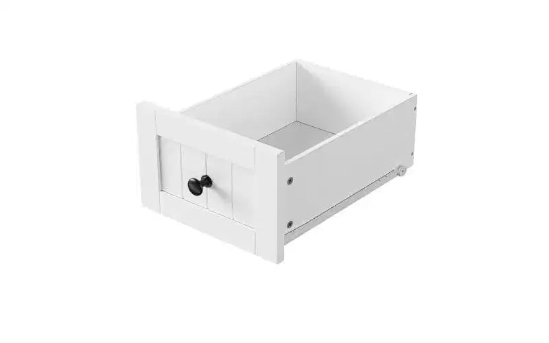JVNOXK Isola da cucina mobile a 5 ruote da 53 pollici con piano pieghevole, presa di corrente, ripiano portaoggetti e ripiano laterale, adatta per cucine, bianca