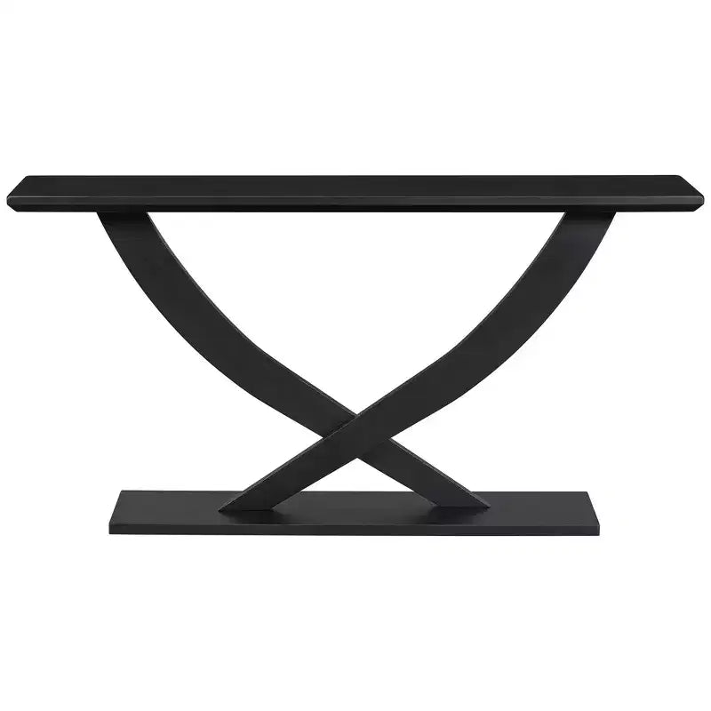 Whisen Tavolino Consolle da Ingresso Moderno Rustico 57", Tavolino d'Appoggio per Corridoio, Tavolino Slim da Divano con Design a Gambe Incrociate, Costruzione Robusta
