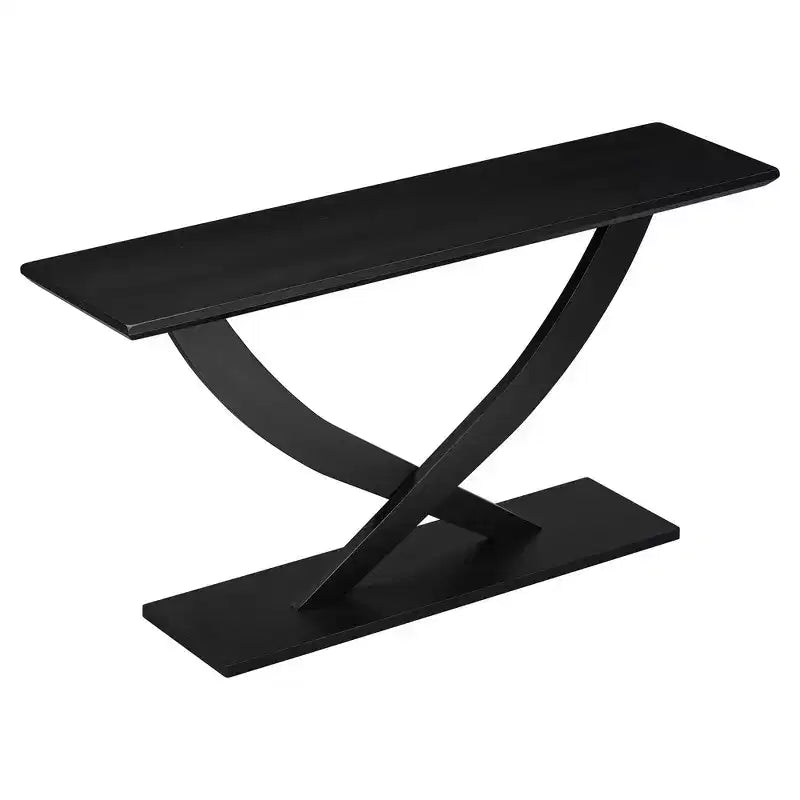 Whisen Tavolino Consolle da Ingresso Moderno Rustico 57", Tavolino d'Appoggio per Corridoio, Tavolino Slim da Divano con Design a Gambe Incrociate, Costruzione Robusta