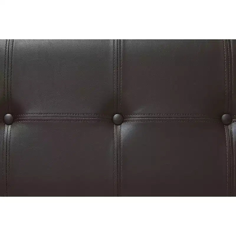 Panca da Pranzo Imbottita ad Altezza Bancone Signature Design by Ashley Ralene, Sedile in Similpelle, Finitura Marrone Medio
