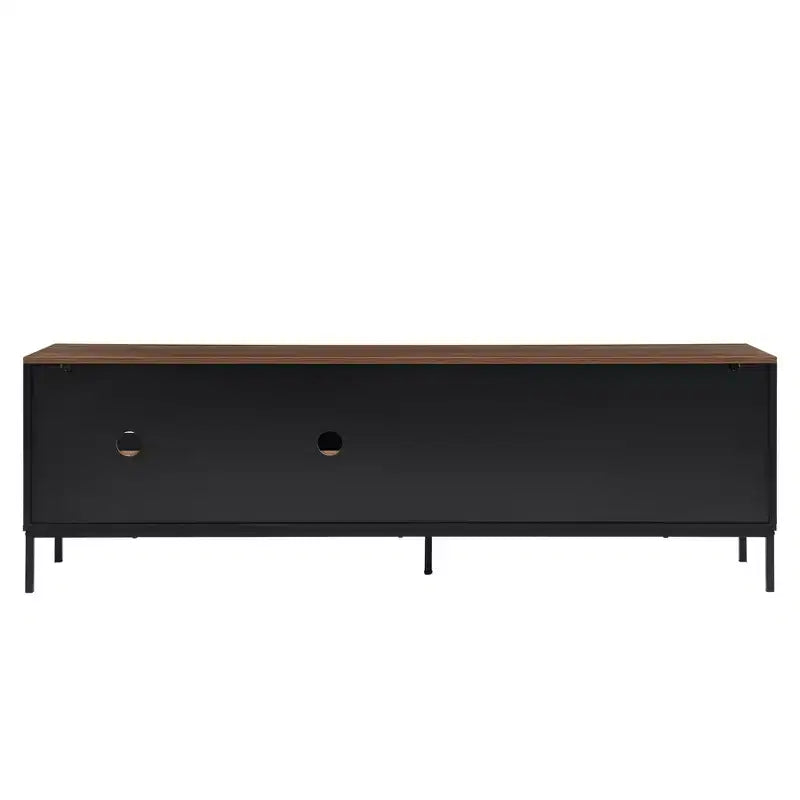 Mobile porta TV moderno per televisori fino a 75 pollici, mobile TV in legno da 70,8 pollici con contenitore e anta scorrevole, mobile console multimediale per soggiorno e camera da letto