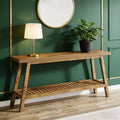 Farmhouse Console Table, Entryway Table 2-Tier Sofa Table