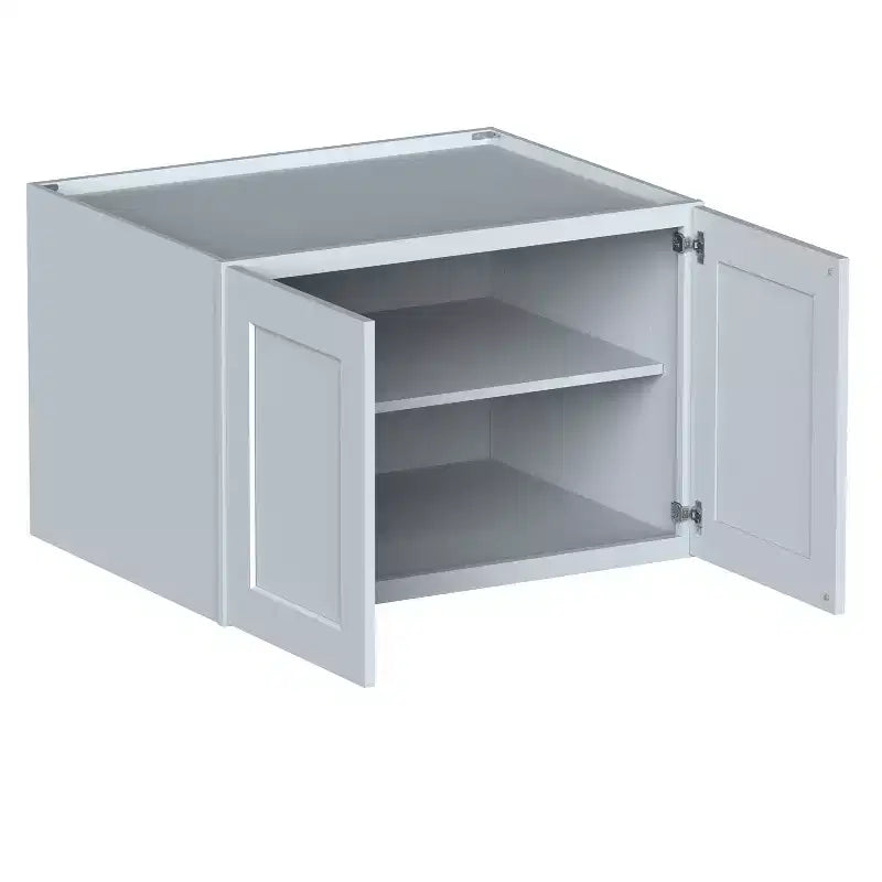 CASAINC Mobile Base Cucina Shaker 36 L x 24 P x 27 A, Struttura in Legno Massello, Vernice a Bassa Emissione di VOC a Base Acqua, Chiusura Ammortizzata, RTA, Grigio Tortora
