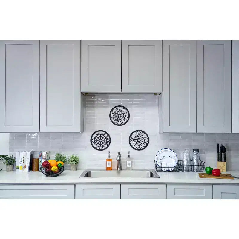 CASAINC Mobile Base Cucina Shaker 36 L x 24 P x 27 A, Struttura in Legno Massello, Vernice a Bassa Emissione di VOC a Base Acqua, Chiusura Ammortizzata, RTA, Grigio Tortora