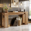 Wood Console Table, Farmhouse Sofa Table Entryway Table